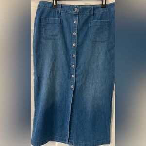 NWT J. Jill Jean Skirt